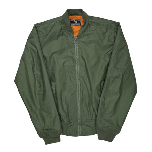 Amongst Others Bomber Jacket - Medium Green Nylon