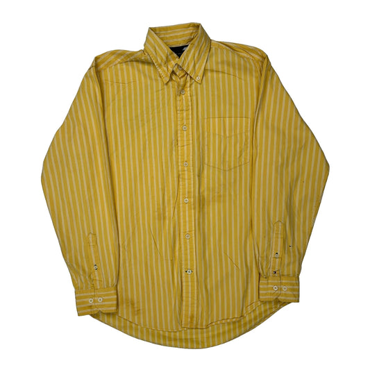 Minnesota Vikings Tommy Hilfiger Striped Shirt - Small Yellow Cotton