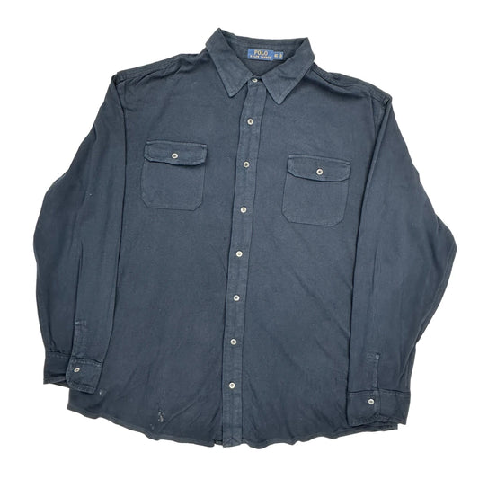 Polo By Ralph Lauren Shirt - XL Blue Cotton