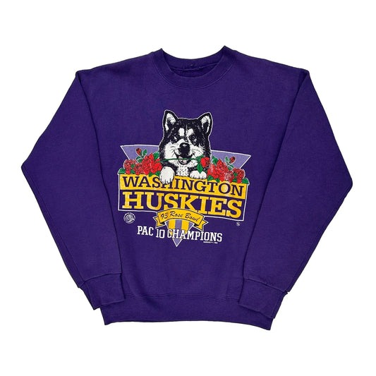 Washington Huskies Champion Graphic Sweatshirt - XL Purple Cotton