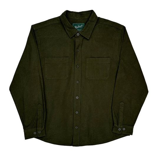 Woolrich Shirt - XL Green Cotton