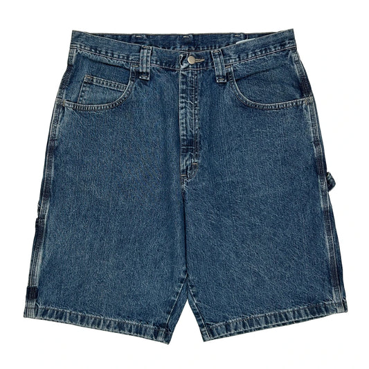 Wrangler Denim Shorts - 34W 9L Blue Cotton