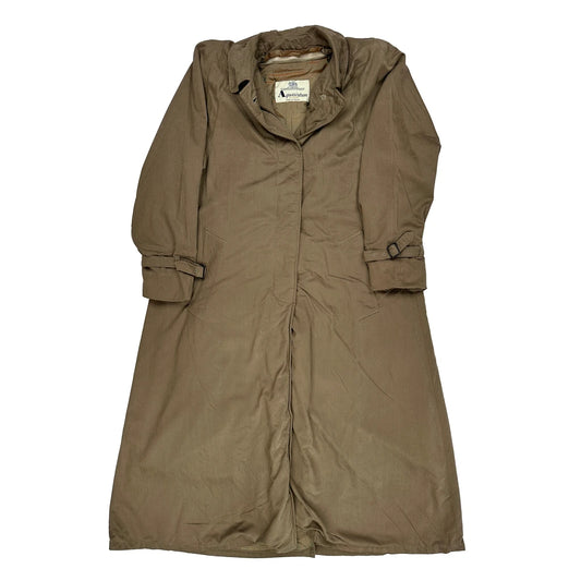 Vintage Aquascutum Trench Coat - Large Brown Cotton