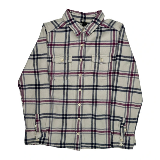 Patagonia Checked Flannel Shirt - XS Blue Cotton