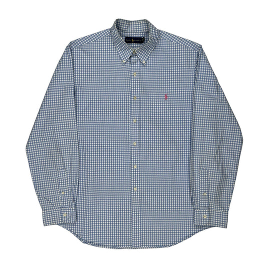 Ralph Lauren Checked Shirt - XL Blue Cotton