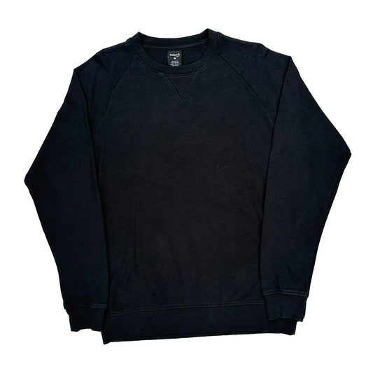 Reebok Sweatshirt - Medium Black Cotton