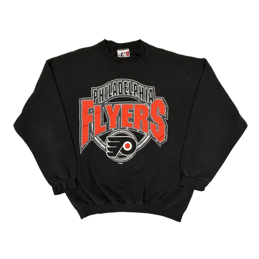 Philadelphia Flyers Logo Athletics Graphic Sweatshirt - XL Black Cotton Blend