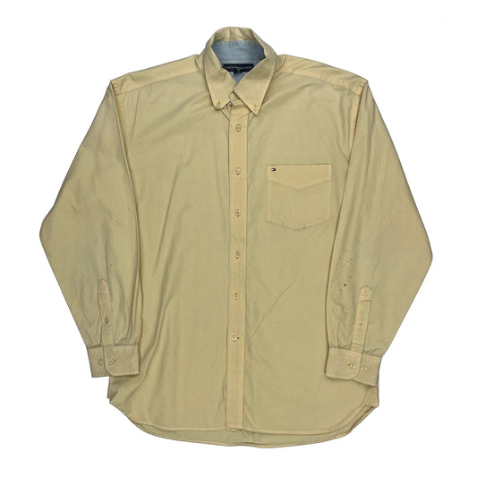 Tommy Hilfiger Shirt - Large Yellow Cotton