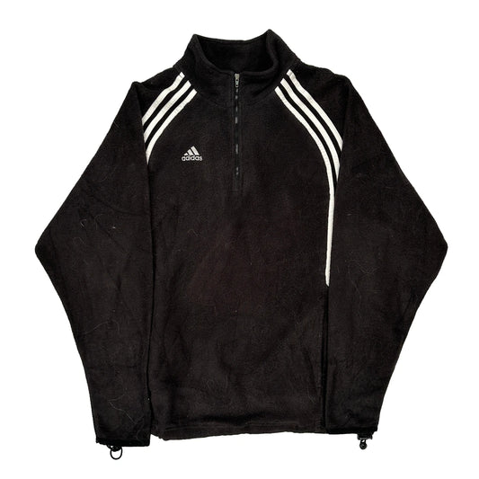 Adidas 1/4 Zip - Medium Black Polyester
