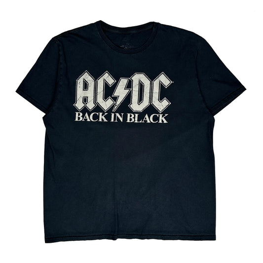 Ac/Dc Graphic T-Shirt - 2XL Black Cotton
