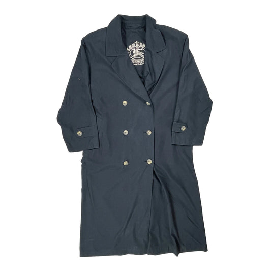 Prorsum Burberry Petite Overcoat - Large Black Cotton