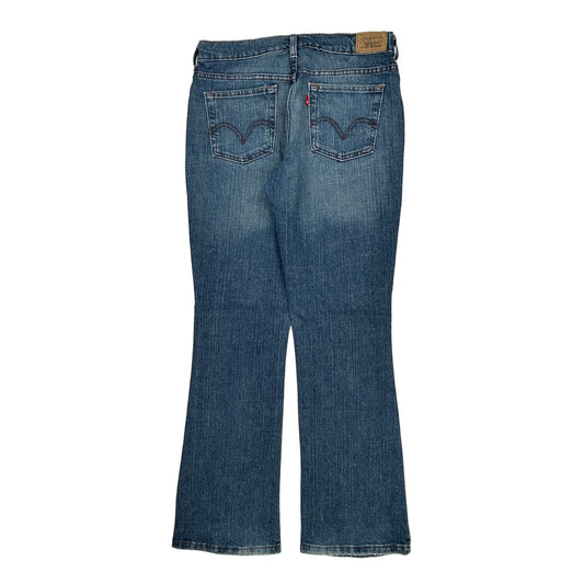 505 Levis Boot Cut Jeans - 32W US 6 Blue Cotton Blend