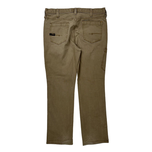 Ariat Slim Carpenter Trousers - 36W 31L Brown Cotton