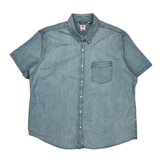 Levis Denim Shirt - 2XL Light Wash Denim