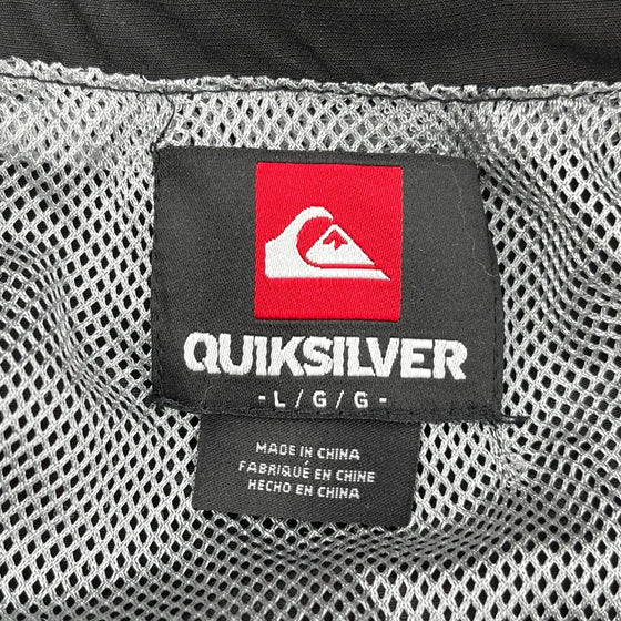 Quiksilver Windbreaker - Large Black Polyester