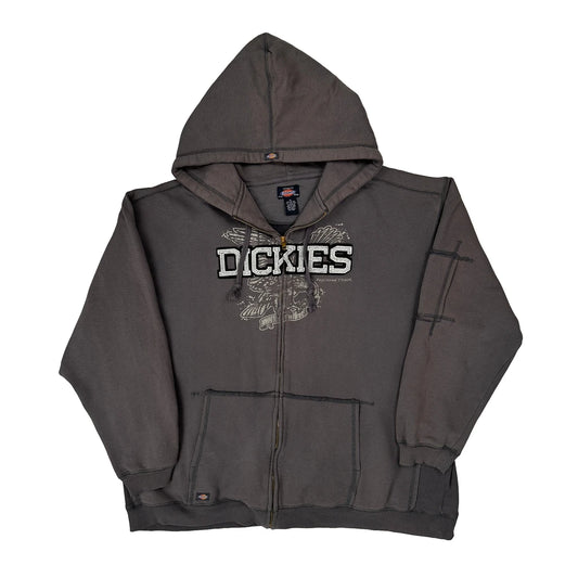 Eagle Design Dickies Graphic Hoodie - XL Grey Cotton