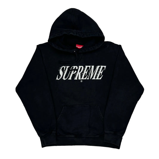 Supreme Spellout Hoodie - Medium Black Cotton