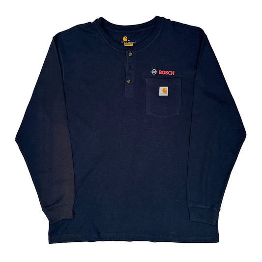 Bosch Logo Carhartt Long Sleeve T-Shirt - XL Navy Cotton