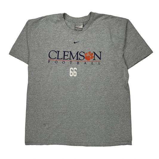 Clemson Football Nike Football T-Shirt - XL Gray Cotton