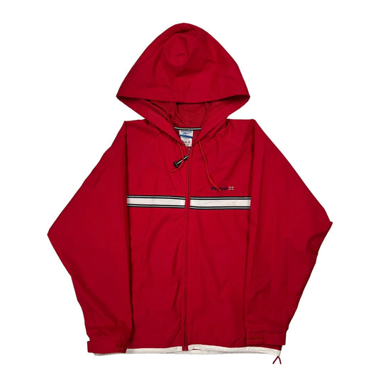 Reebok Windbreaker - XL Red Polyester