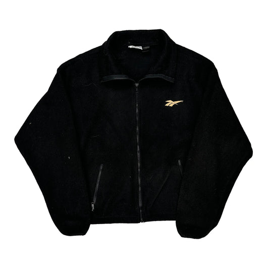 Reebok Fleece Jacket - Small Black Polyester