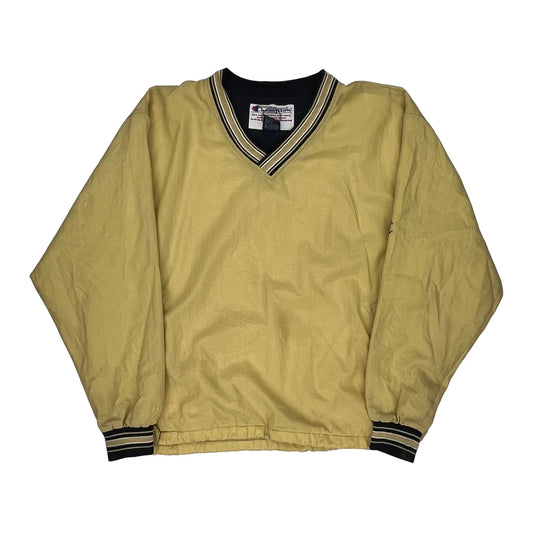 Champion Windbreaker - Large Yellow Nylon