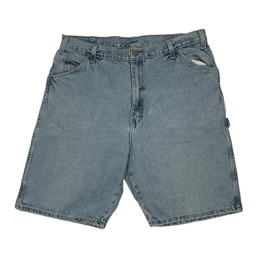 Dickies Denim Shorts - 36W 10L Light Wash Denim