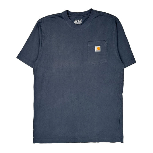 Carhartt Tall T-Shirt - Large Navy Cotton