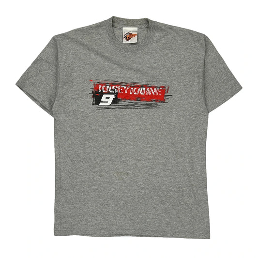 Dodge Winners Circle Nascar T-Shirt - Large Grey Cotton Blend