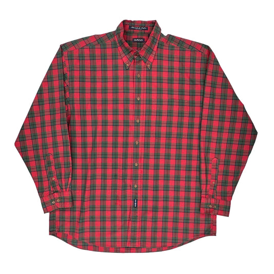 Gant Checked Shirt - XL Red Cotton
