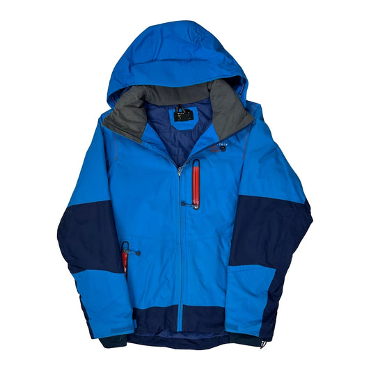 Mountain Hard Wear Hiking Waterproof Ski Jacket - Large Blue Polyester