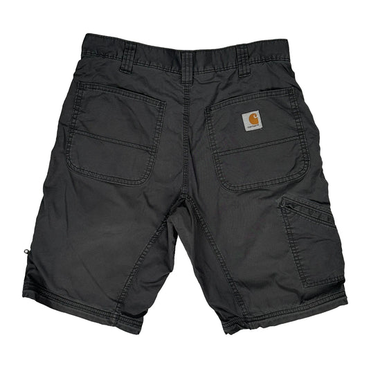 Relaxed Fit Carhartt Cargo Cargo Shorts - 30W 9L Grey Cotton Blend
