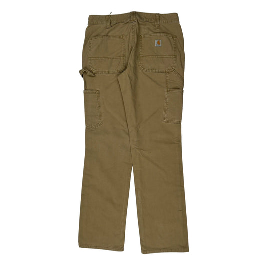 Carhartt Carpenter Trousers - 30W 32L Khaki Cotton