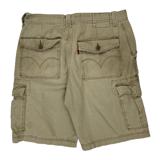 Levis Cargo Shorts - 34W 11L Khaki Cotton