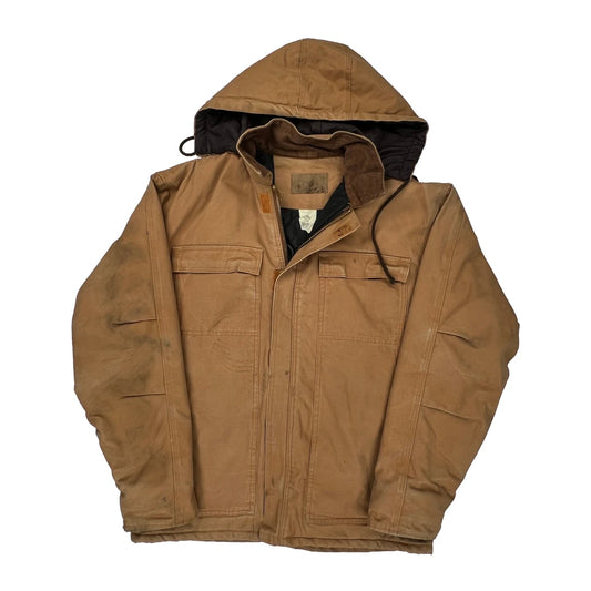 Unbranded Tall Jacket - Large Brown Cotton