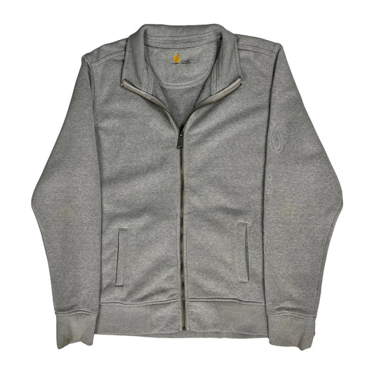 Carhartt Zip Up - Large Grey Cotton Blend