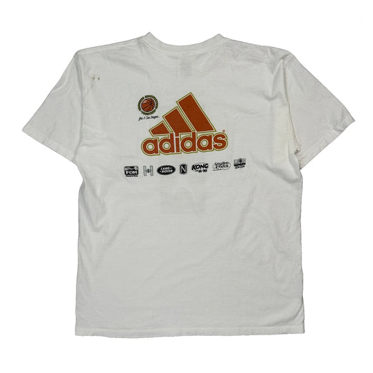 King Holiday Hoopfest Adidas Graphic T-Shirt - Large White Cotton
