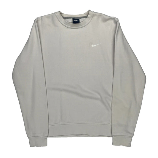 Nike Sweatshirt - Large Beige Cotton