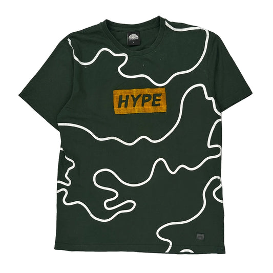 Hype Southpole T-Shirt - Large Green Cotton