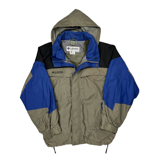 Columbia Windbreaker - Large Khaki Nylon