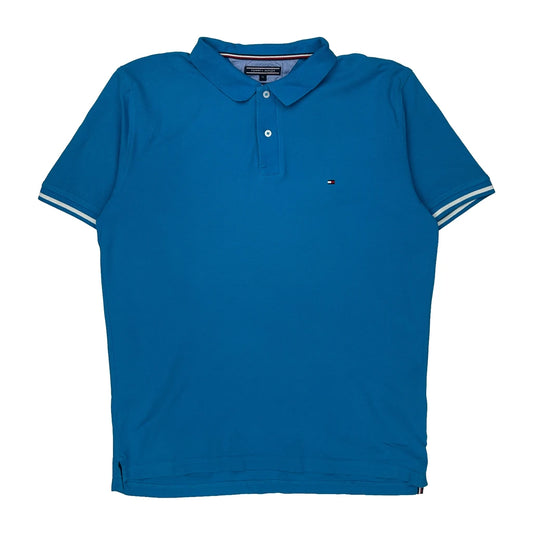 Tommy Hilfiger Polo Shirt - XL Blue Cotton