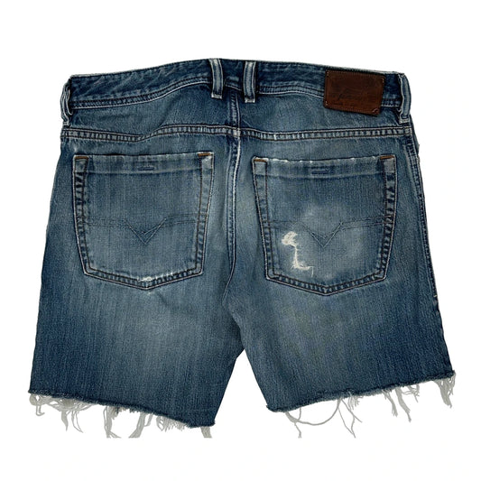 True Religion Denim Shorts - 34W 10L Blue Denim