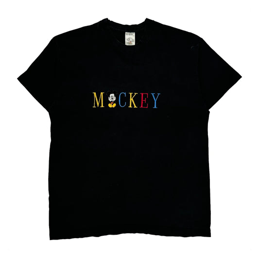 Vintage Mickey & Co. Cartoon T-Shirt - XL Black Cotton