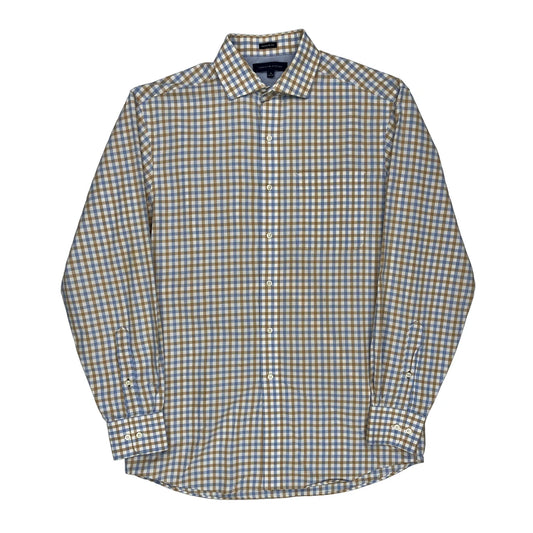 Tommy Hilfiger Checked Shirt - Medium Blue Cotton