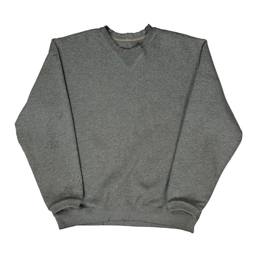 Carhartt Sweatshirt - Large Grey Cotton Blend