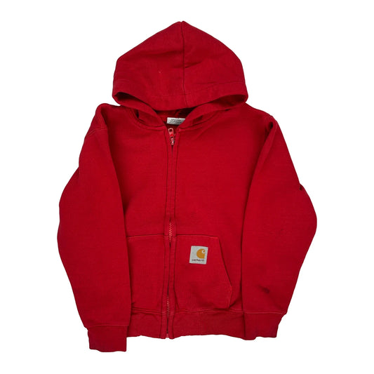 Age 4-5 Carhartt Hoodie - XS Red Cotton Blend