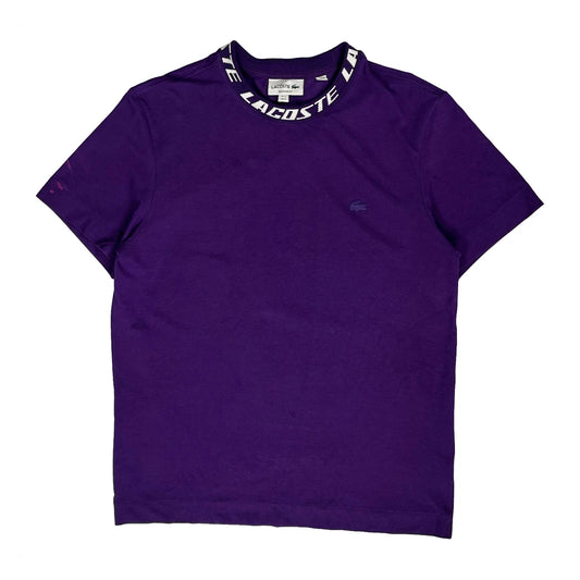 Lacoste Spellout T-Shirt - Medium Purple Cotton