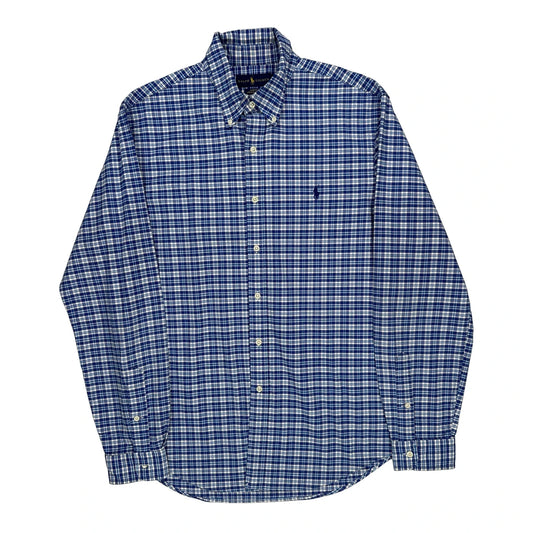 Vintage Ralph Lauren Checked Shirt - Large Blue Cotton