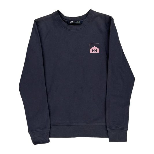 Helly Hansen Sweatshirt - Medium Navy Cotton Blend