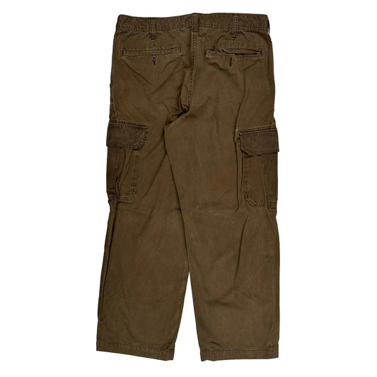 Vintage Old Navy Cargo Trousers - 34W 30L Brown Cotton